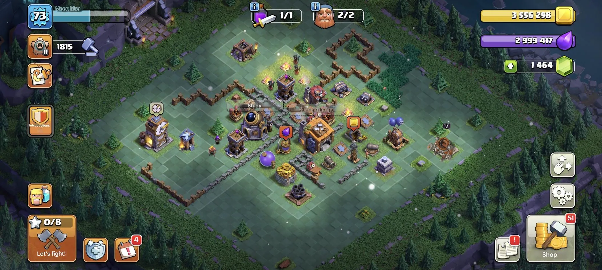 COC567 Maxed TH16 |1400 Games Played | 5 Builders | Nickname Change Available | Many Items & Decorations 